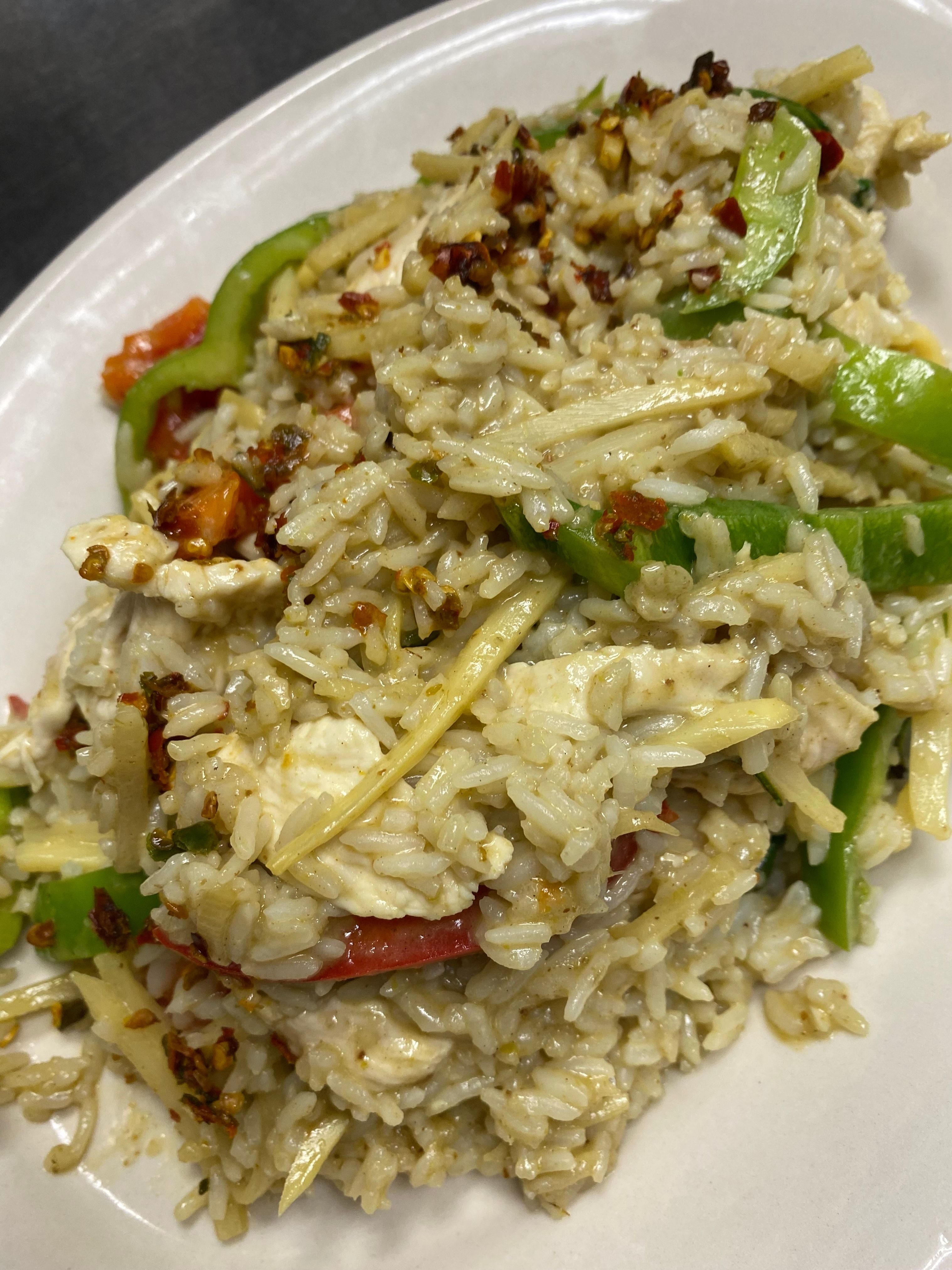 Fried Rice Green Curry.