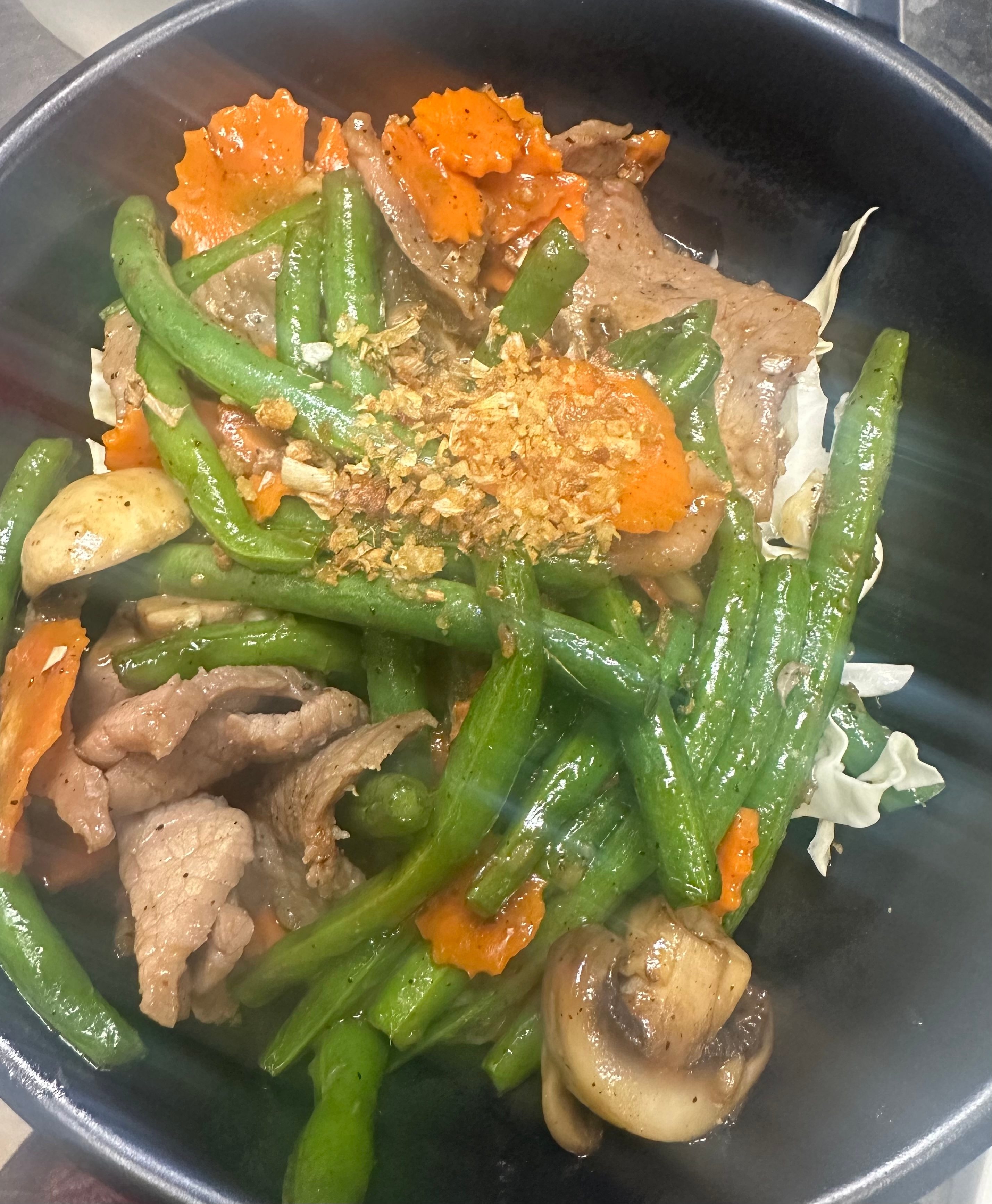 Garlic and Pepper Stir-Fry.